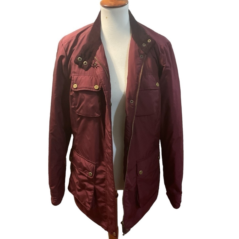 Liz Claiborne Thinsulate Barn Style Jacket Burgundy Color Size Large